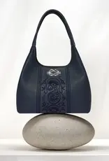 Selene Embroidered Shoulderbag in Midnight