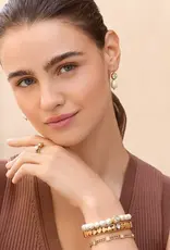 Trust Your Journey Double Pearl Ring