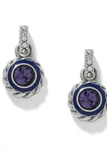 Halo Gemma Petite Round Post Drop in Tanzanite