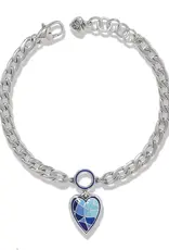 Colormix Heart Blues Bracelet