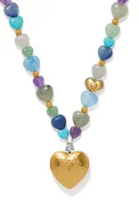 One Heart Multi Heart Beaded Necklace