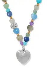 One Heart Multi Heart Beaded Necklace