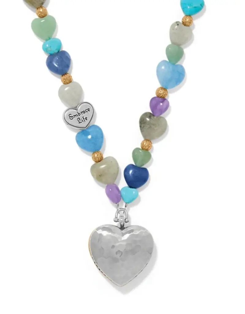 One Heart Multi Heart Beaded Necklace