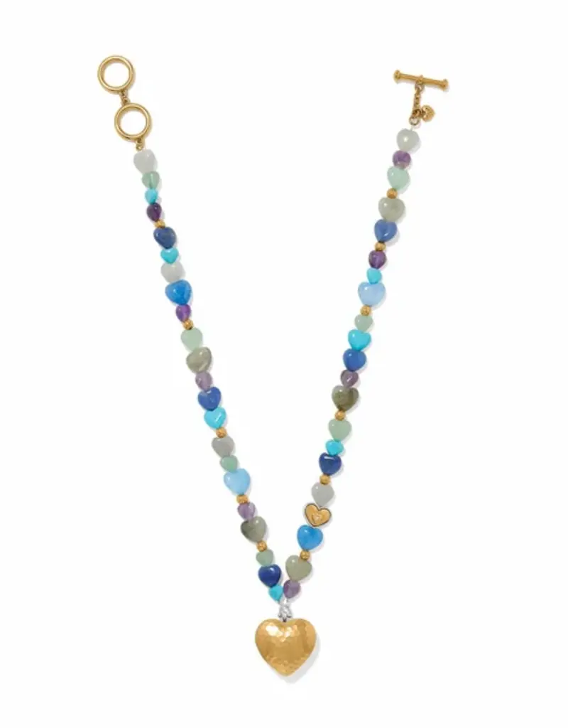 One Heart Multi Heart Beaded Necklace