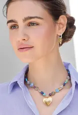 One Heart Multi Heart Beaded Necklace