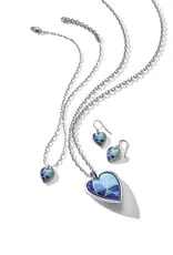 Colormix Heart Blues Convertible Necklace