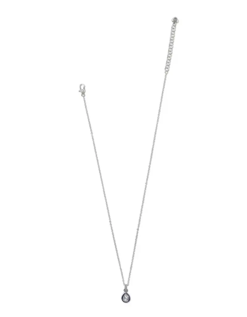 Halo Gemma Petite Teardrop Crystal Necklace