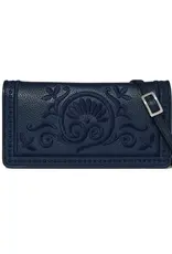 Interlok Embroidered Rockmore Wallet in Midnight