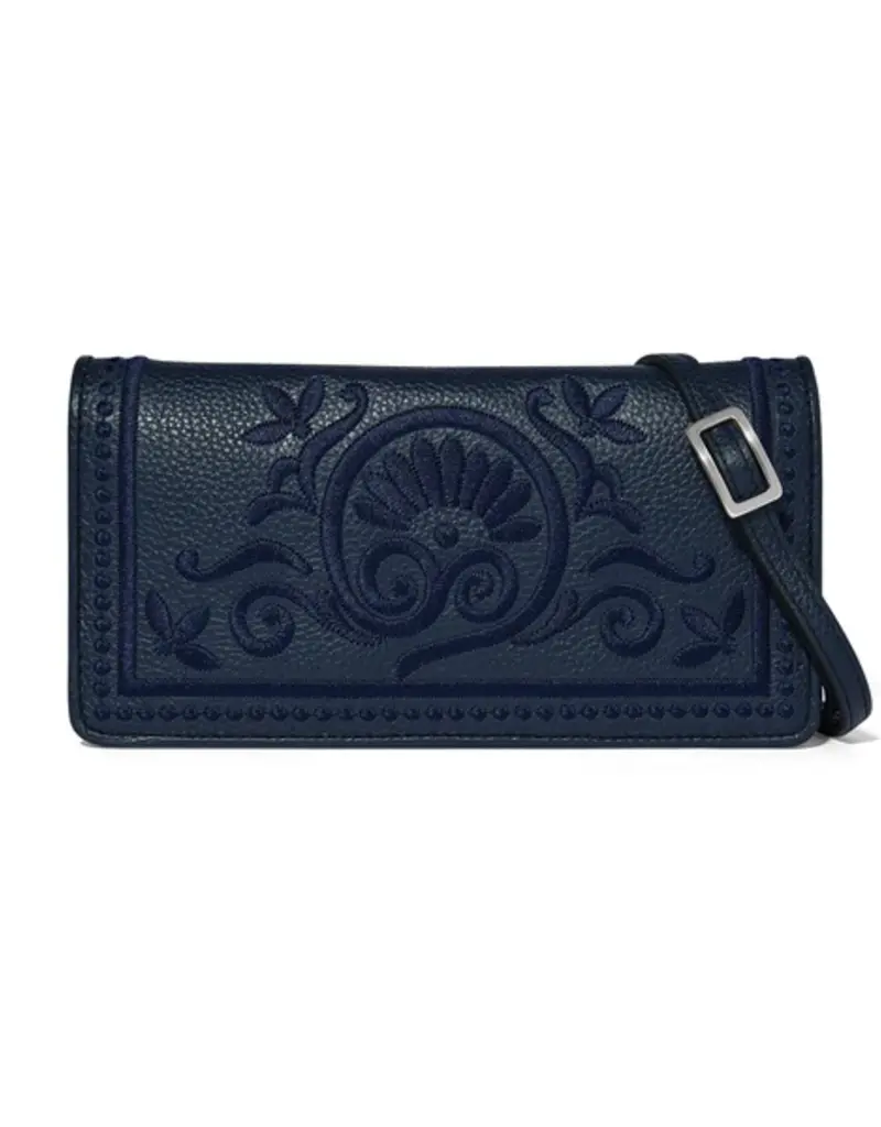 Interlok Embroidered Rockmore Wallet in Midnight