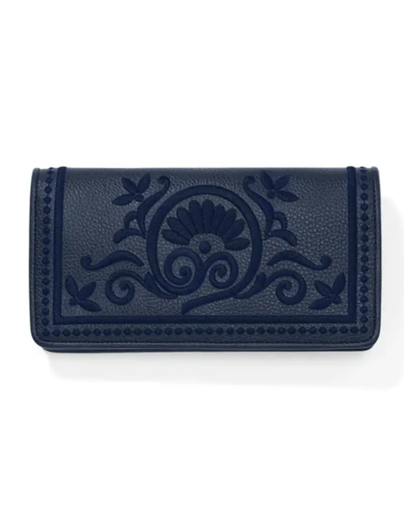 Interlok Embroidered Rockmore Wallet in Midnight