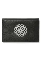 Ferrara Medallion Folio Wallet in Black