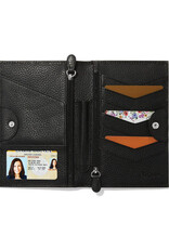 Ferrara Medallion Folio Wallet in Black
