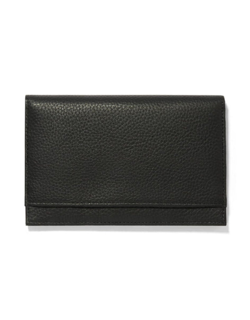 Ferrara Medallion Folio Wallet in Black