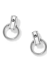 Mosaic Two Tone Mini Post Drop Earrings