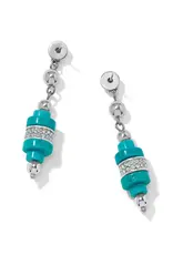 Meridian Petite Sphere Turquoise Post Drop Earrings