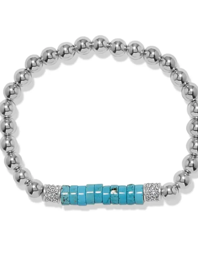 Meridian Petite Station Turquoise Stretch Bracelet
