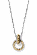 Mosaic Two Tone Link Ring Neckloace