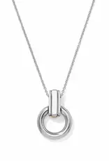 Mosaic Two Tone Link Ring Neckloace