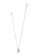 Mosaic Two Tone Link Ring Neckloace