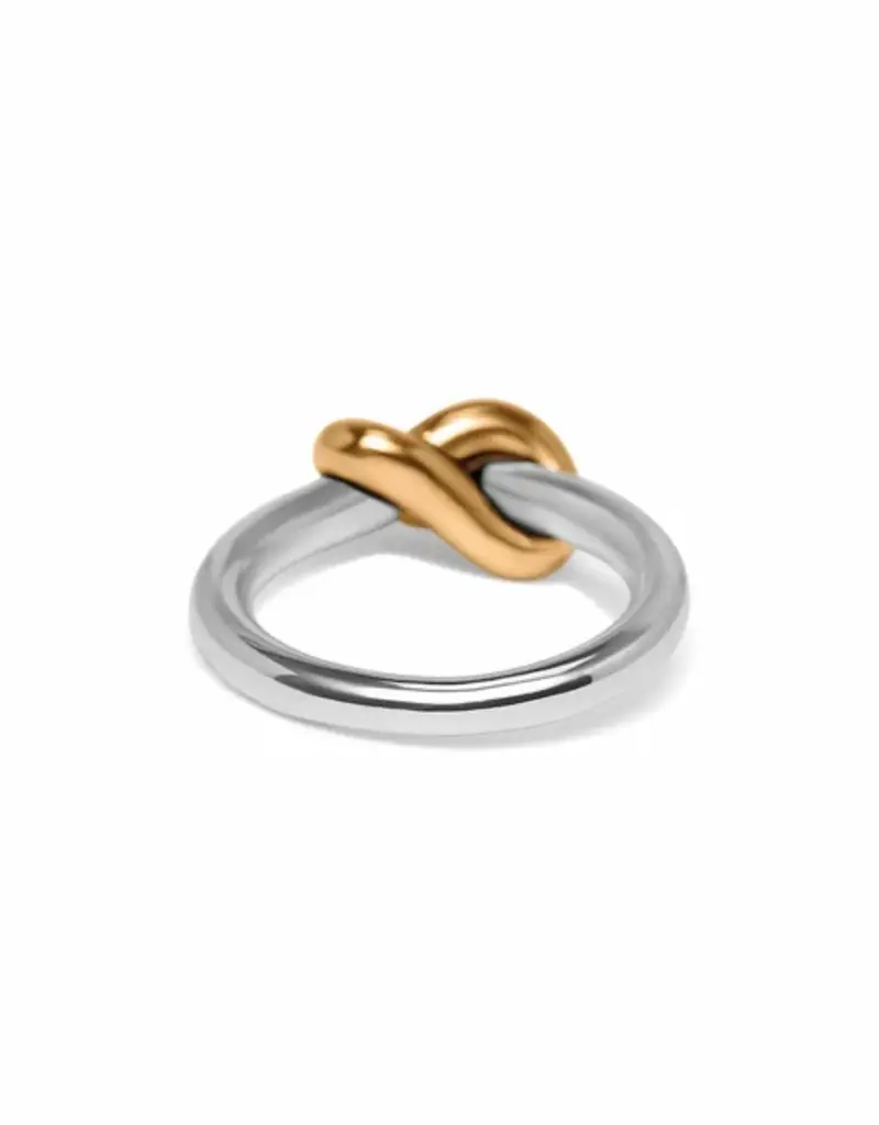 Interlok Single Knot Two Tone Ring