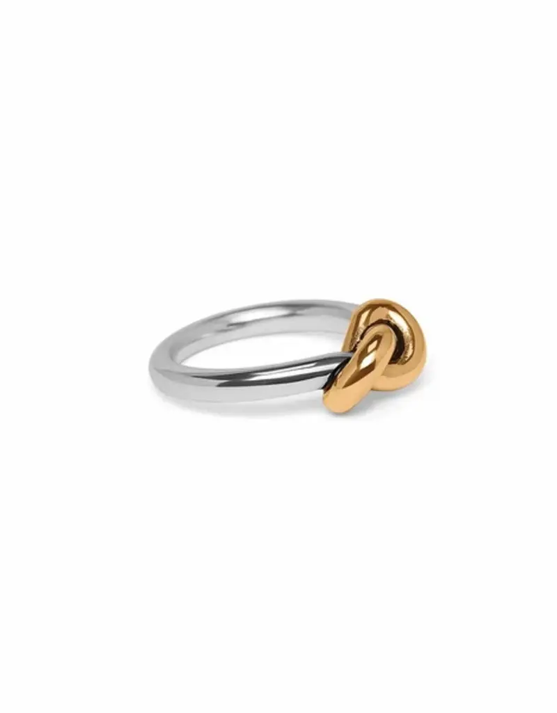 Interlok Single Knot Two Tone Ring