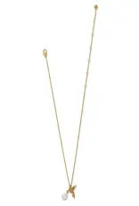 Trust Your Journey Petite Pearl Hummingbird Necklace