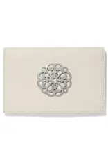 Ferrara Medallion Folio Wallet in white