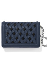 Interlok Braid Medium Wallet in Midnight