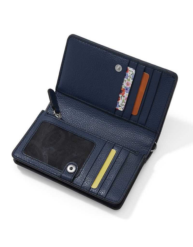 Interlok Braid Medium Wallet in Midnight