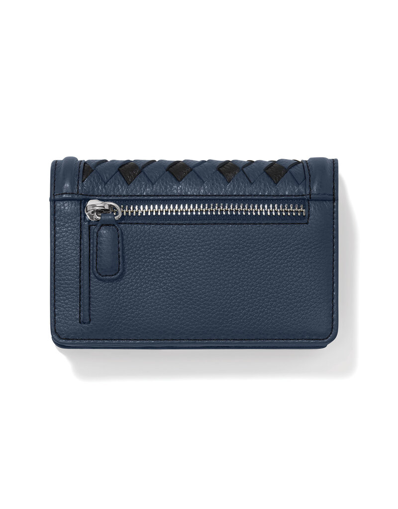 Interlok Braid Medium Wallet in Midnight