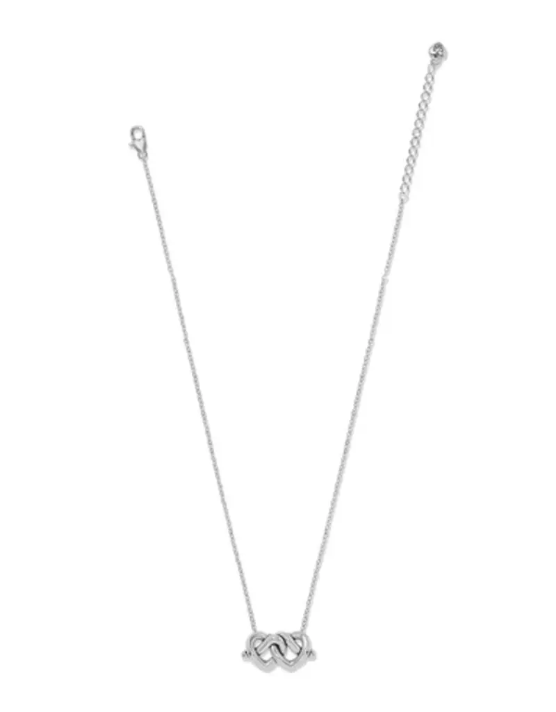 Interlok Linked hearts Necklace in Silver