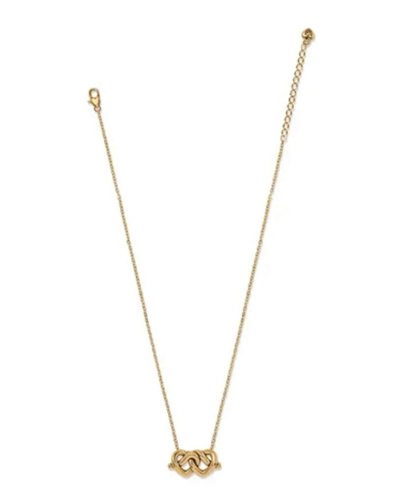 Interlok Linked hearts Necklace in Gold