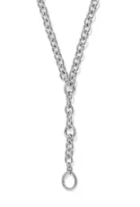 Luxe Y Shape Open Charm Ring Necklace