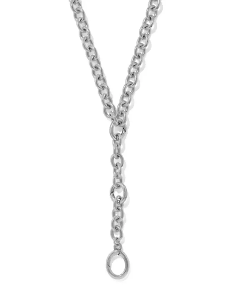 Luxe Y Shape Open Charm Ring Necklace