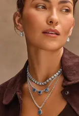 Twinkle Luxe Necklace in Blue