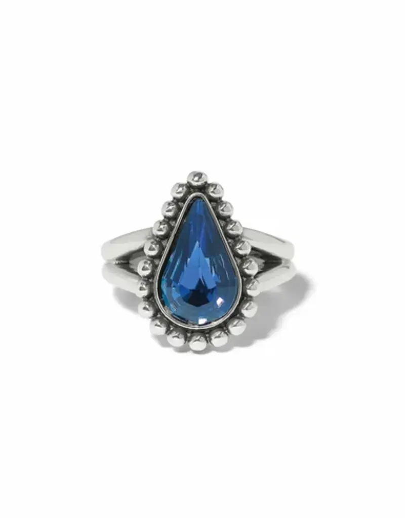 Twinkle Luxe Teardrop Ring in Blue