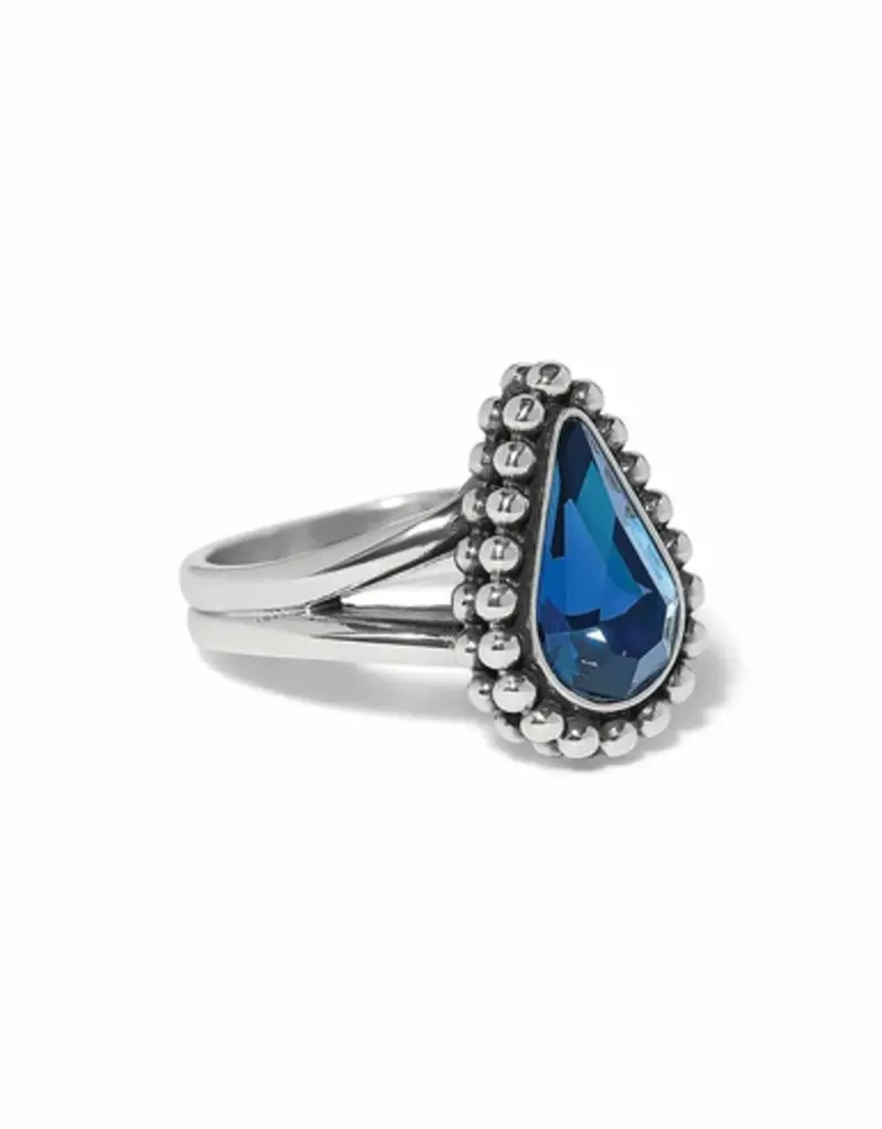 Twinkle Luxe Teardrop Ring in Blue