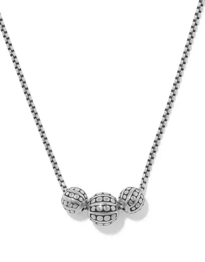 Pebble Dot Bola Trio Necklace