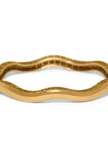 Inner Circle Slim Hinged Bangle in Gold