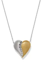 Inner Circle Curvy Heart Necklace