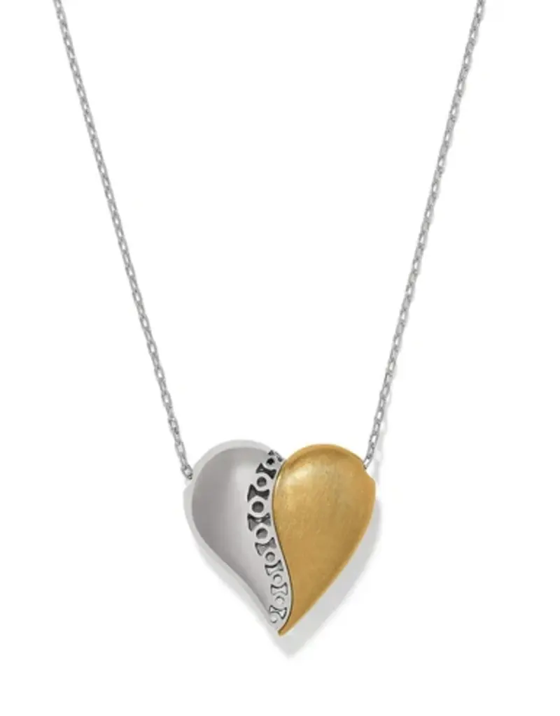 Inner Circle Curvy Heart Necklace