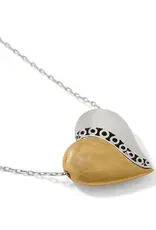 Inner Circle Curvy Heart Necklace