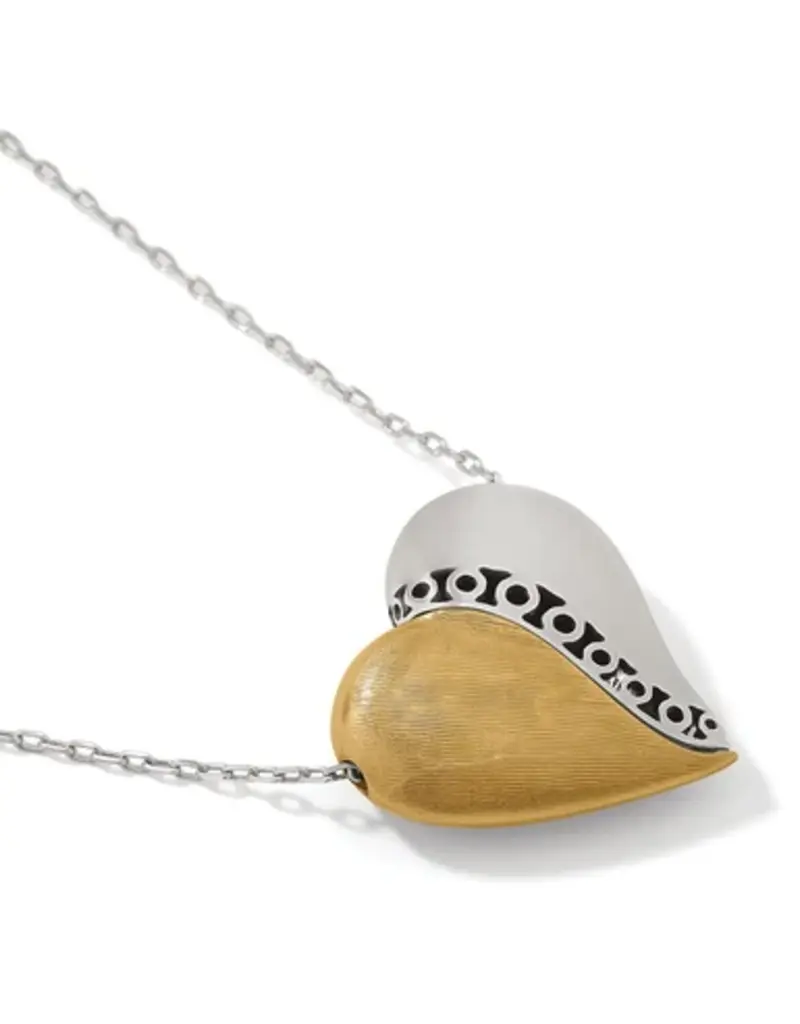 Inner Circle Curvy Heart Necklace