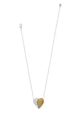 Inner Circle Curvy Heart Necklace