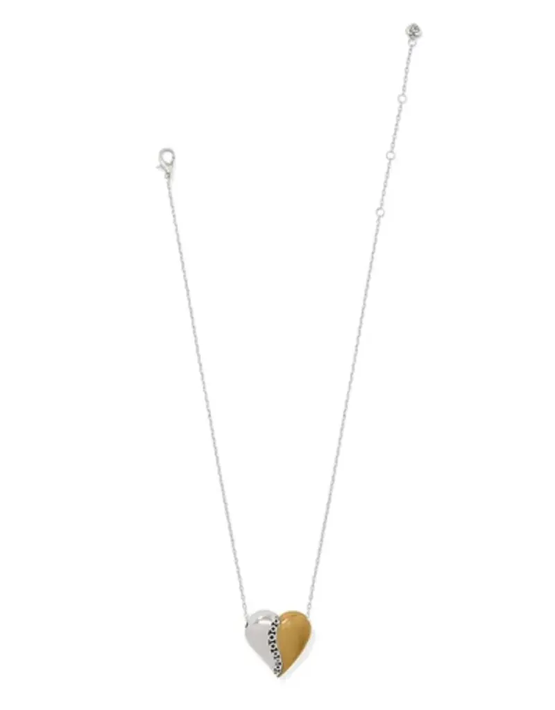Inner Circle Curvy Heart Necklace