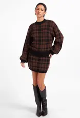 J.HOFFMAN'S Cameron Plaid Skirt Set in Oak Black