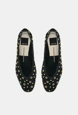 J.HOFFMAN'S Carat Stud Flat in Onyx Suede