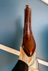 J.HOFFMAN'S Thomas Stud Boot in Black Cherry