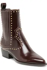 J.HOFFMAN'S Thomas Stud Boot in Black Cherry