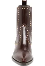 J.HOFFMAN'S Thomas Stud Boot in Black Cherry